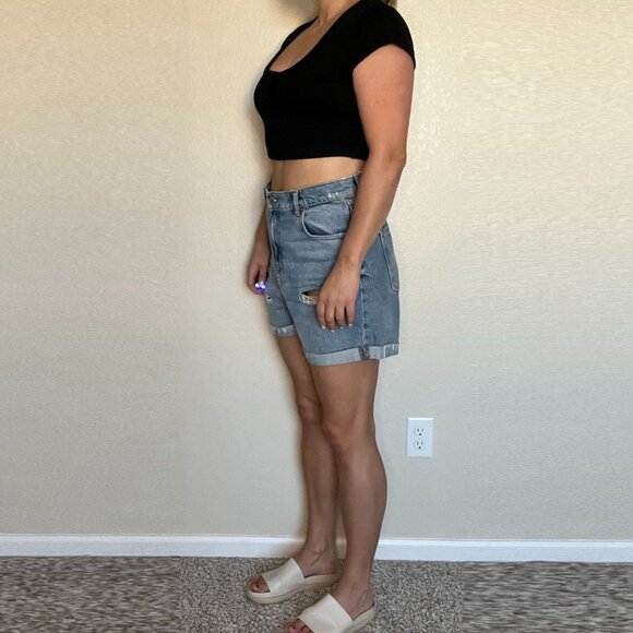 Zara Denim Shorts Size 8 - Picture 2 of 8